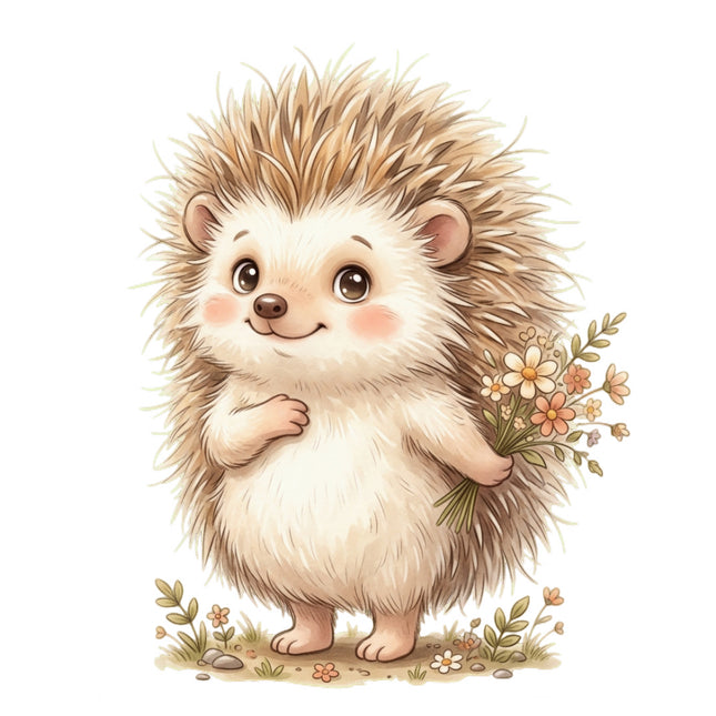 hedgehog quilt square