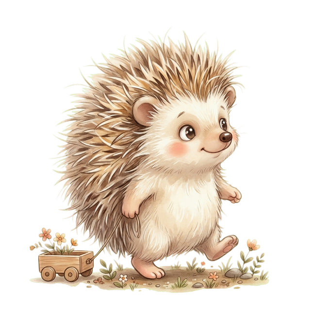hedgehog quilt block
