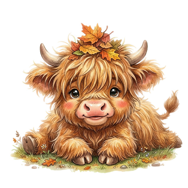 highland cow quilt square