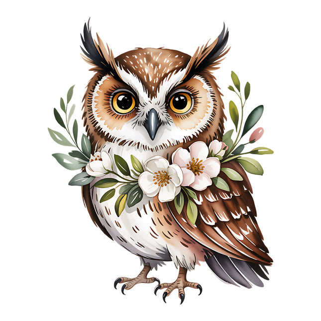 owl fabric panel