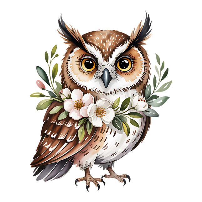 owl cotton quilt square