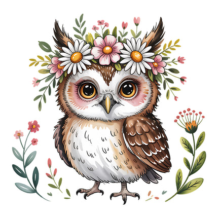 owl fabric panel