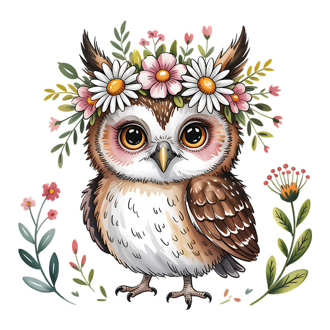 owl fabric panel