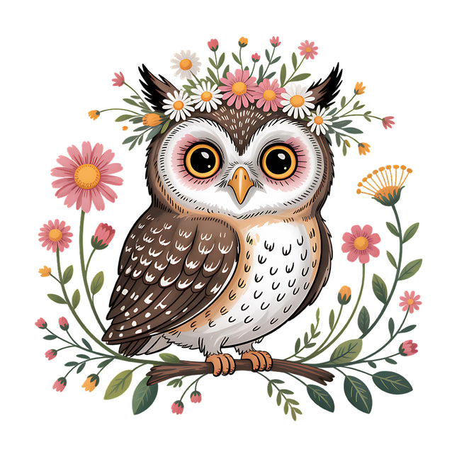 owl cotton quilt block