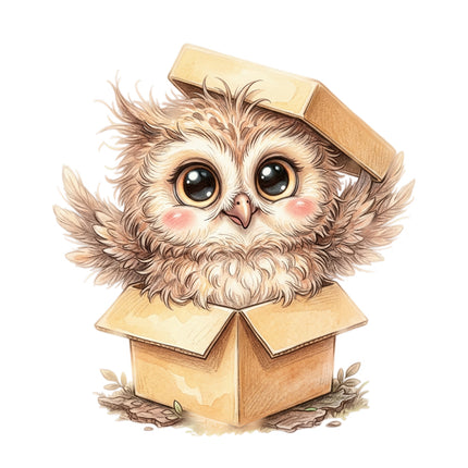 owl cotton quilt square