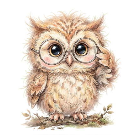 owl cotton quilt square