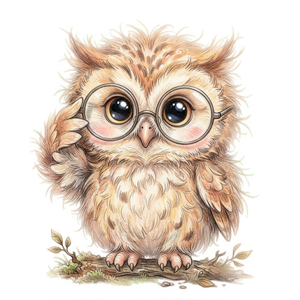 owl fabric panel square