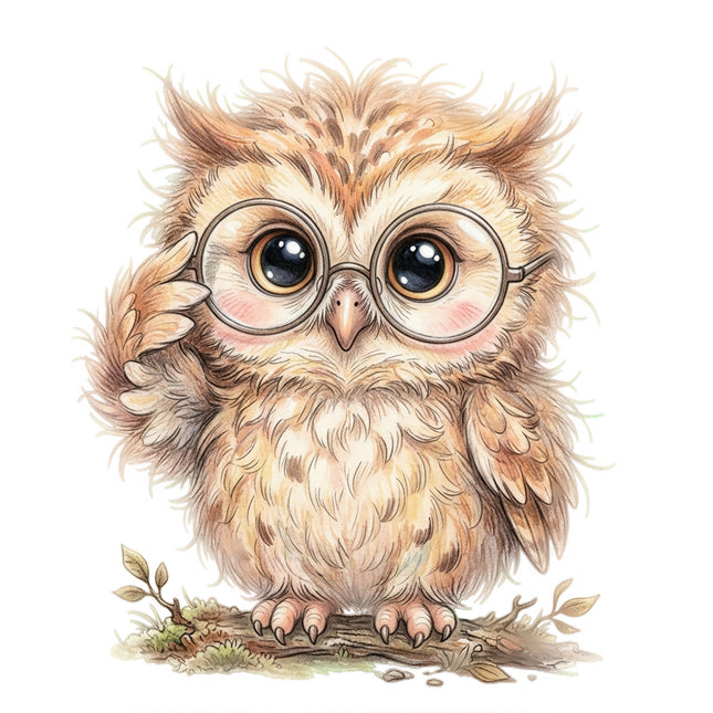owl fabric panel square