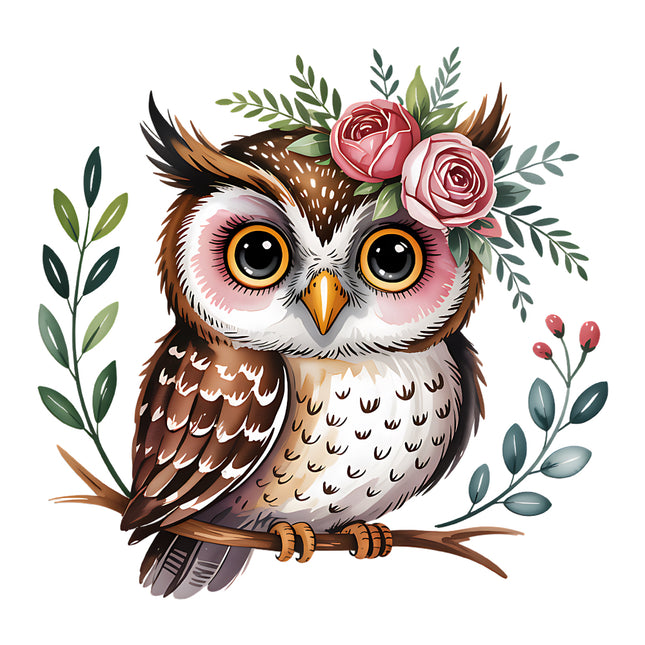 owl cotton quilt block
