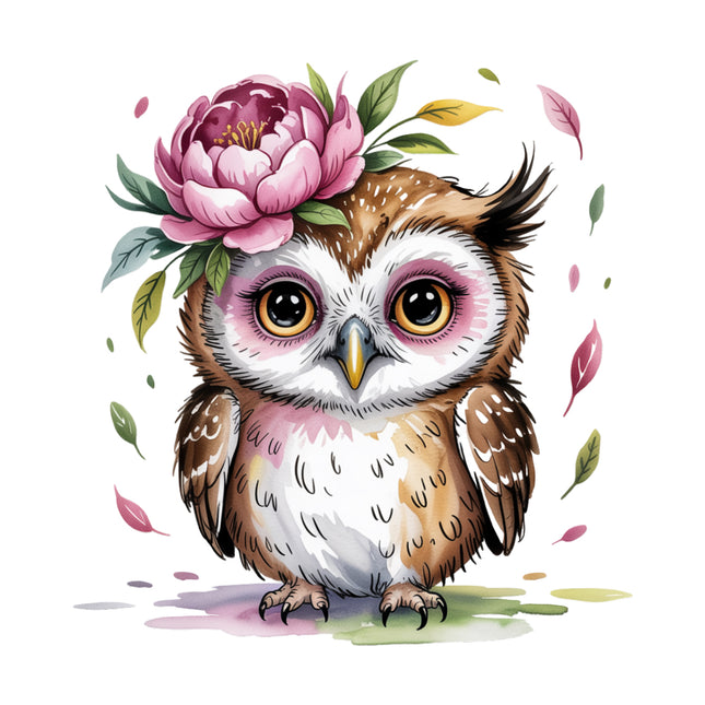 boho owl quilt square
