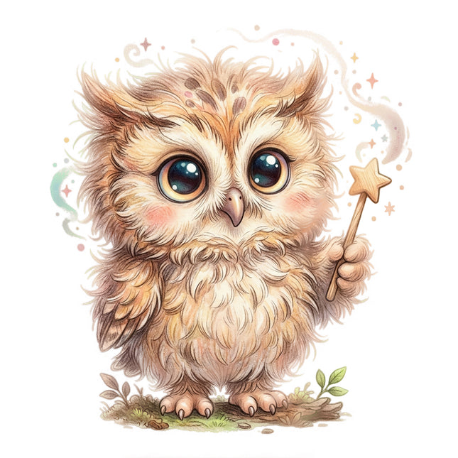 owl fabric panel square
