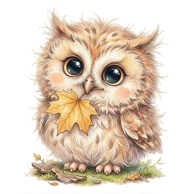 owl fabric panel square