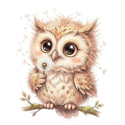 owl fabric panel square