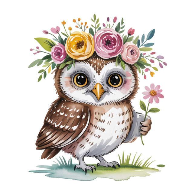 owl fabric panel