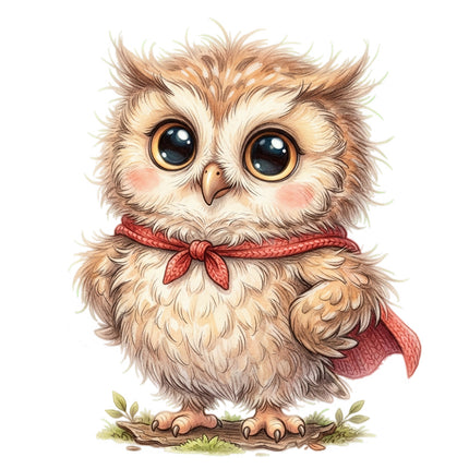 owl fabric panel square
