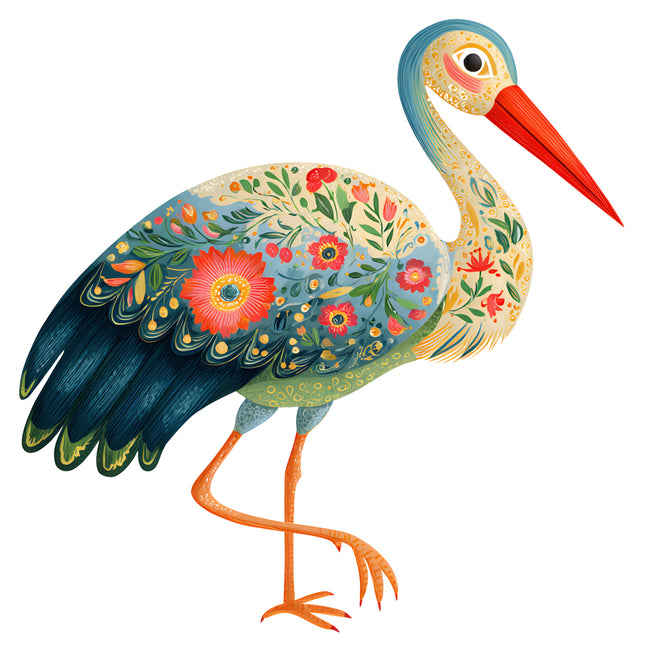 bird fabric panel block