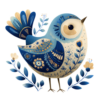 bird fabric panel block