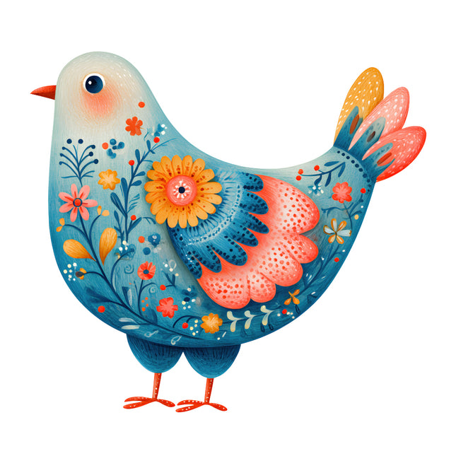 bird fabric panel square