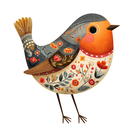 bird fabric panel square