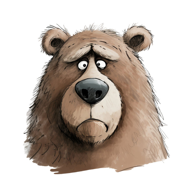 funny bear quilt square