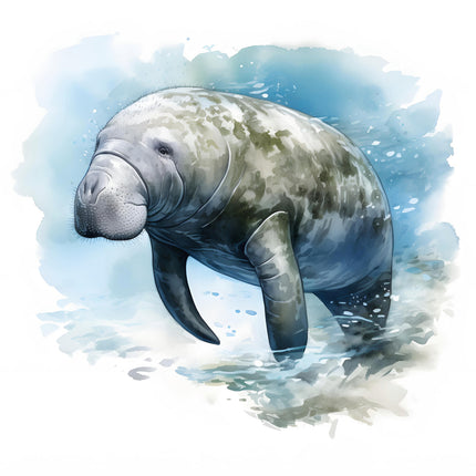 Manatee cotton quilt block