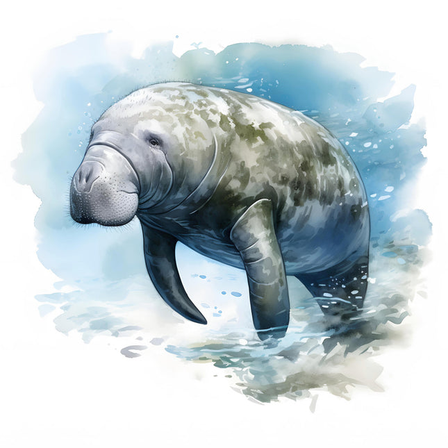 Manatee cotton quilt block