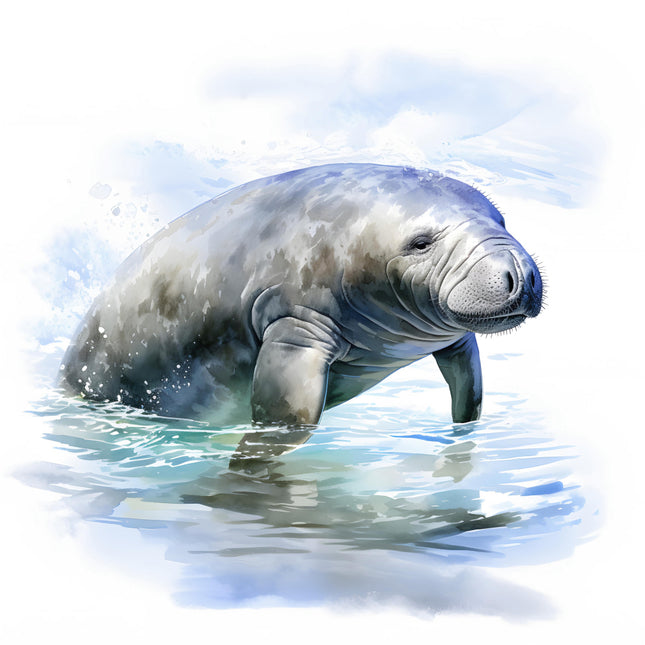 Manatee cotton quilt block