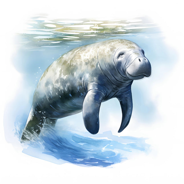 Manatee cotton quilt block