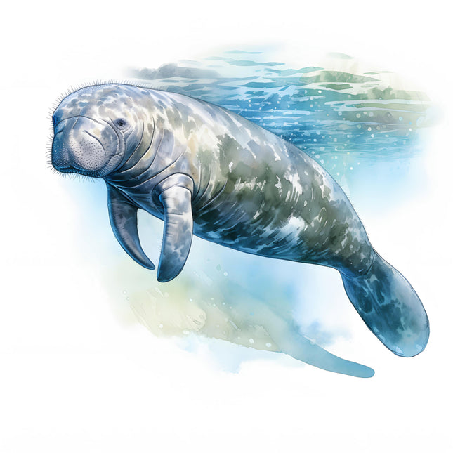 Manatee cotton quilt block