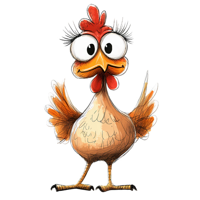 humor chicken quilt square
