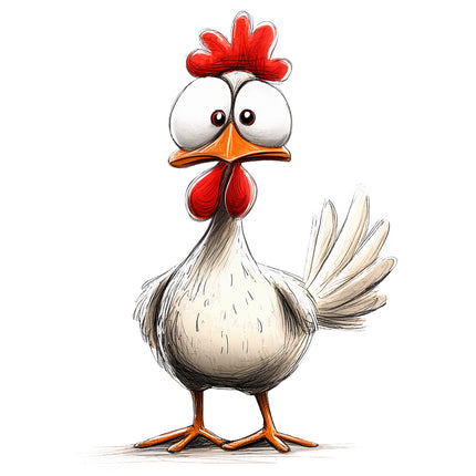 humor chicken fabric panel