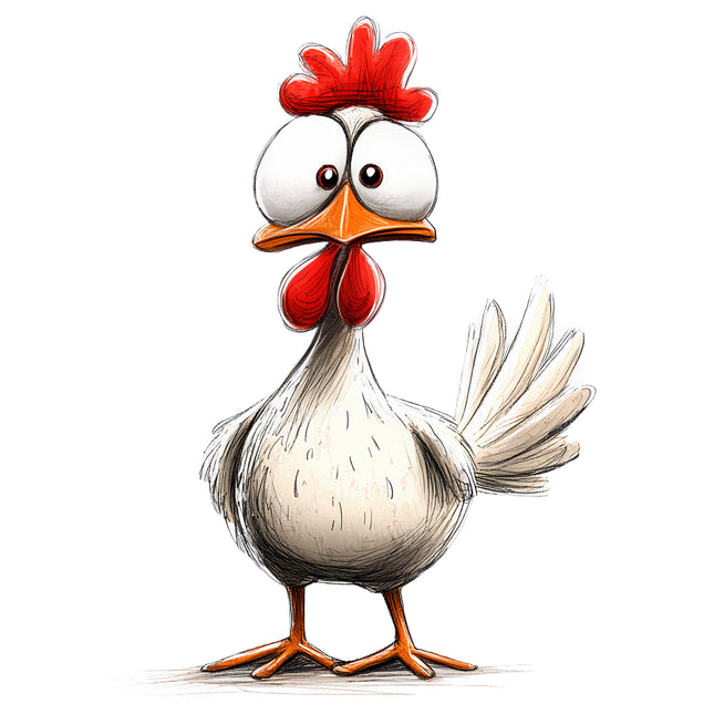 humor chicken fabric panel