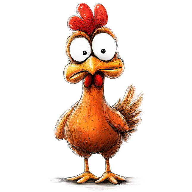 humor chicken fabric panel