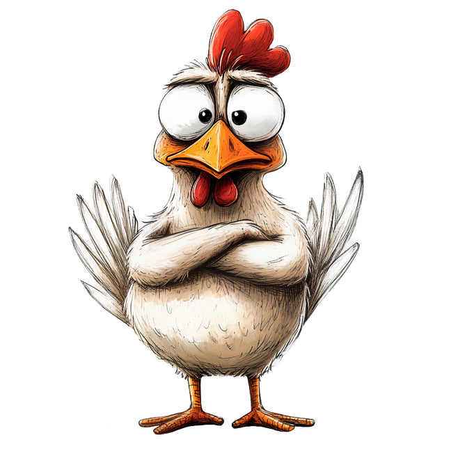 humor chicken fabric panel