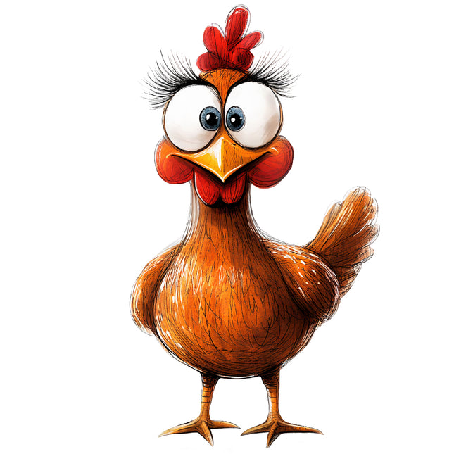 humor chicken fabric panel