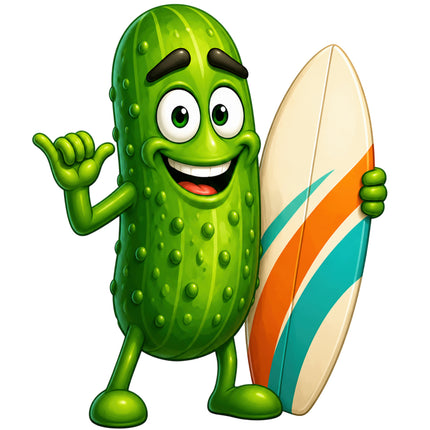 smiling pickle fabric panel