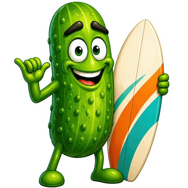smiling pickle fabric panel