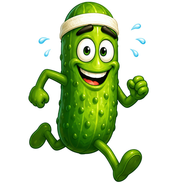 smiling pickle fabric panel