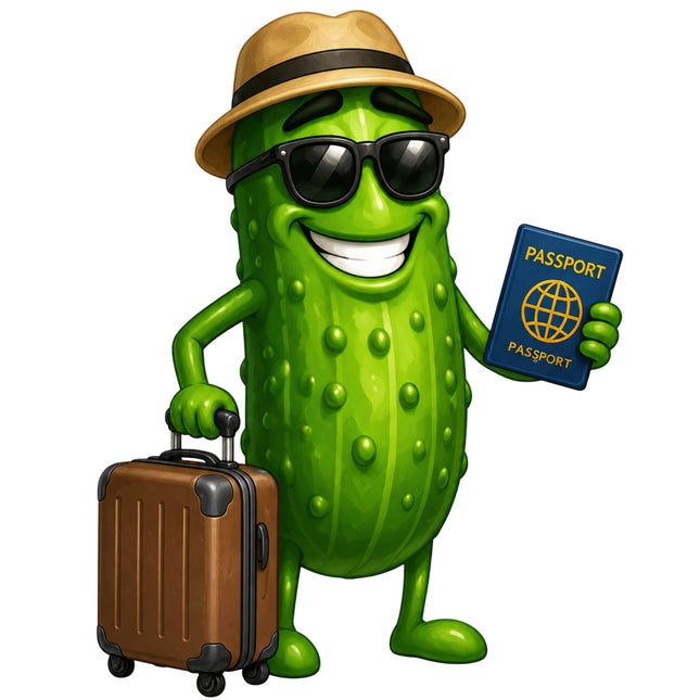 smiling pickle fabric panel