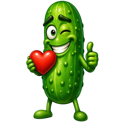 smiling pickle fabric panel