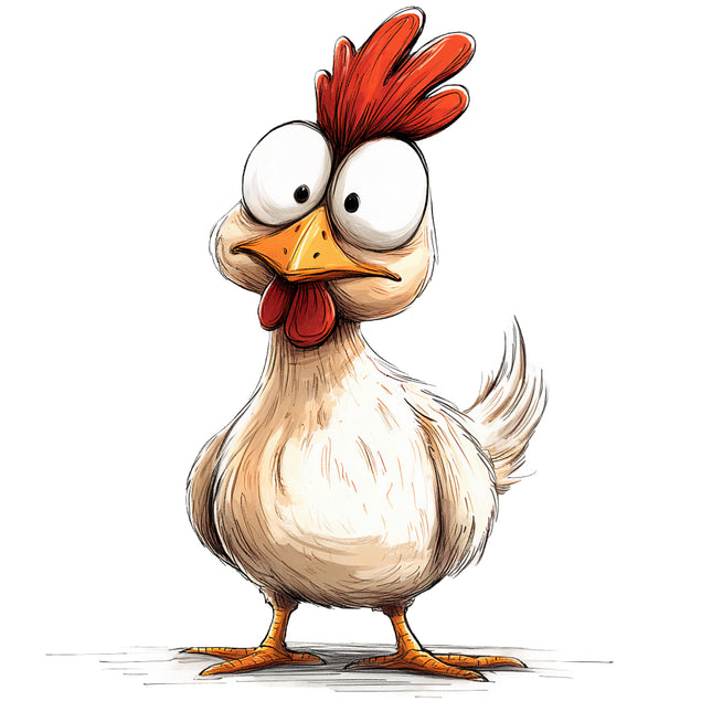 humor chicken fabric panel