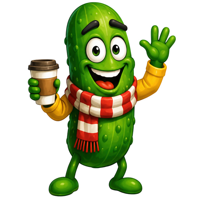 funny pickle quilt square