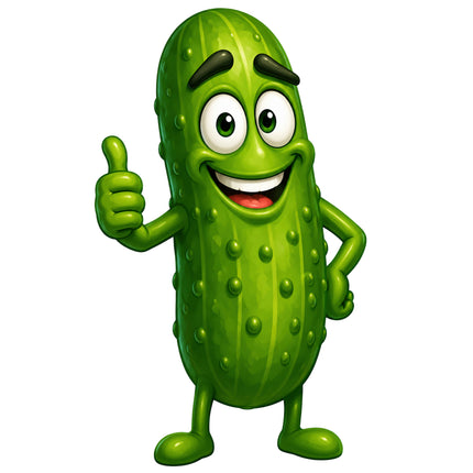 funny pickle quilt square