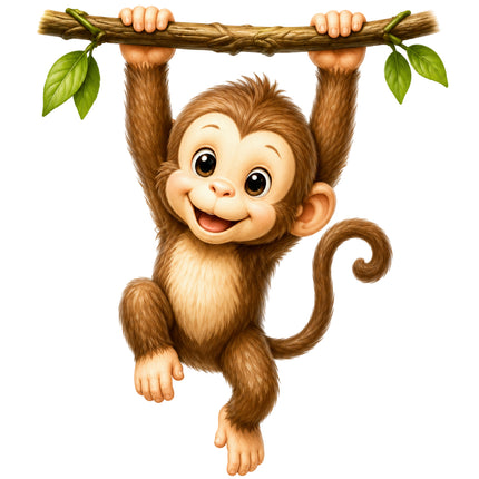 monkey fabric panel