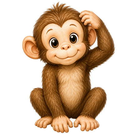 monkey fabric panel