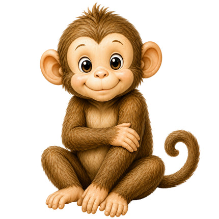 monkey quilt block