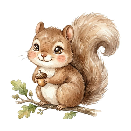squirrel fabric panel