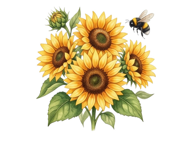 sunflower bee quilt block