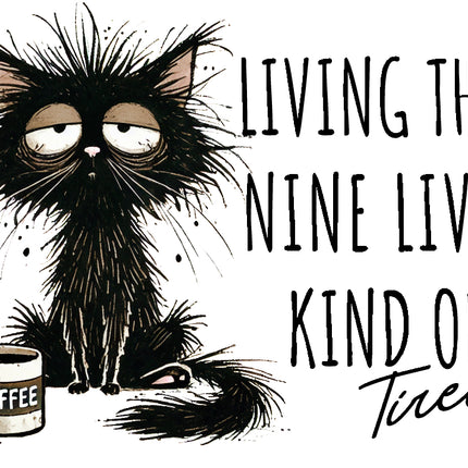 sarcasm sarcastic cat fabric panel