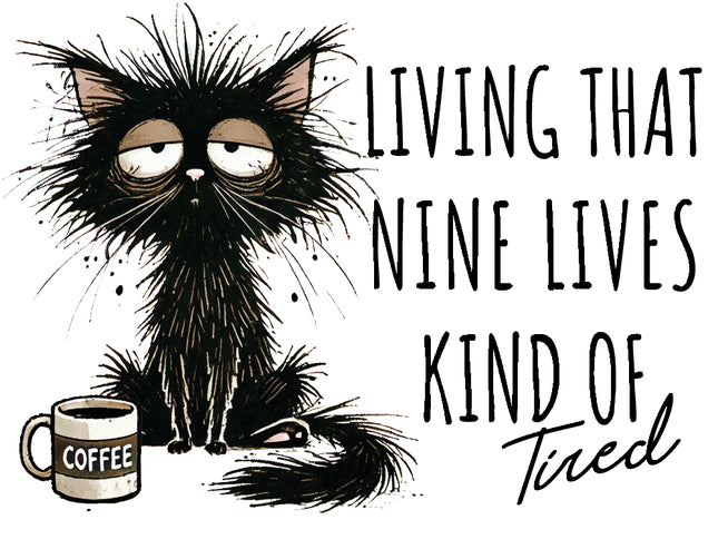 sarcasm sarcastic cat fabric panel